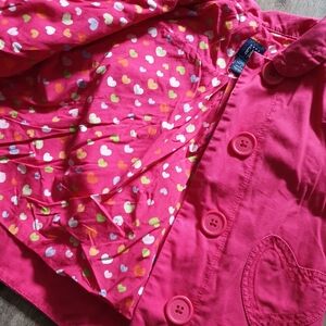 Children's Pink Heart Patterned Jacket